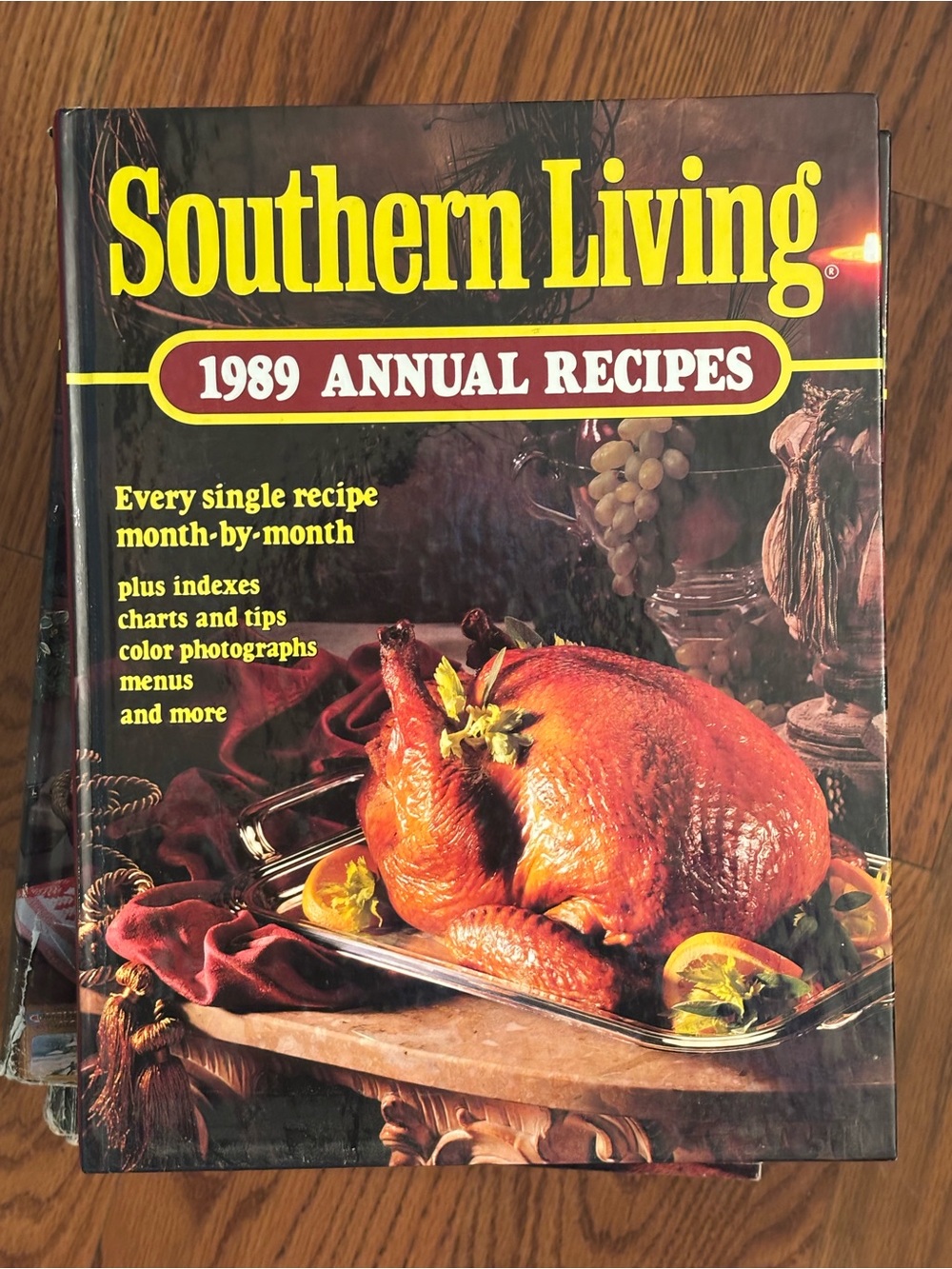 Southern Living Cookbook with Yellow Logo and Brown/Orange Roast Image